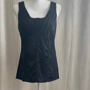 White House Black Market Black V-Neck Sleeveless Camisole